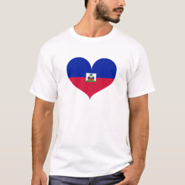 Camiseta Amo la bandera de Haití