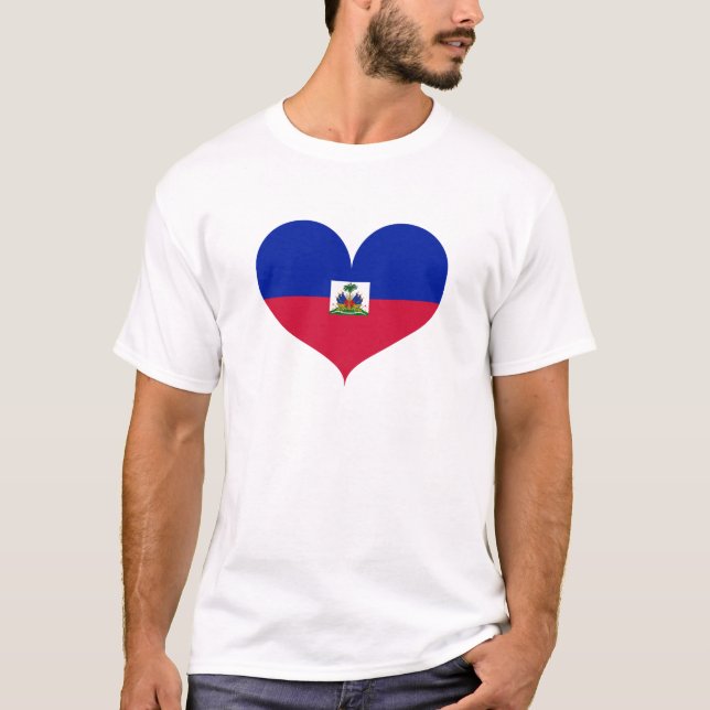 Camiseta Amo la bandera de Haití (Anverso)