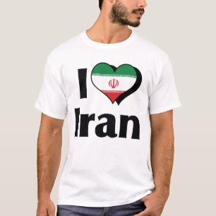 Camiseta Amo la bandera de Irán