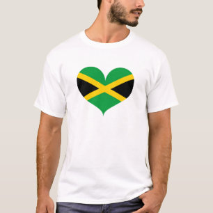 Camiseta Amo la bandera de Jamaica