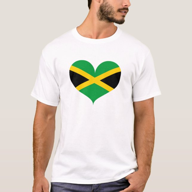Camiseta Amo la bandera de Jamaica (Anverso)