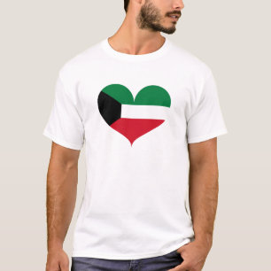 Camiseta Amo la bandera de Kuwait
