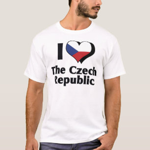 Camiseta Amo La Bandera De La República Checa