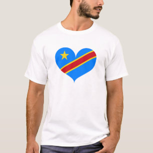 Camiseta Amo La Bandera De La República Democrática Del Con