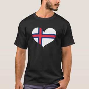 Camiseta Amo la bandera de las islas Feroe