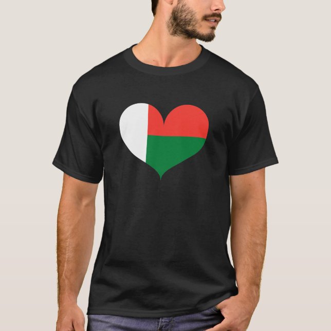 Camiseta Amo la bandera de Madagascar (Anverso)
