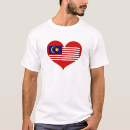 Camiseta Amo la bandera de Malasia