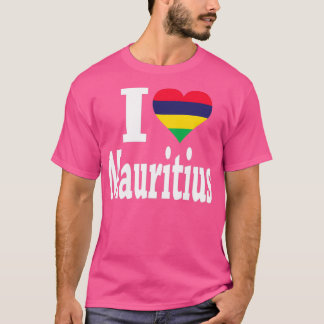 Camiseta Amo la bandera de Mauricio