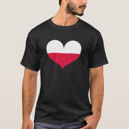 Camiseta Amo la bandera de Polonia