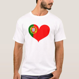 Camiseta Amo la bandera de Portugal