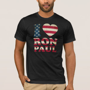 Camiseta Amo la bandera de Ron Paul