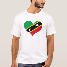 Camiseta Amo la bandera de San Cristóbal y Nieves