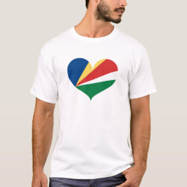 Camiseta Amo la bandera de Seychelles