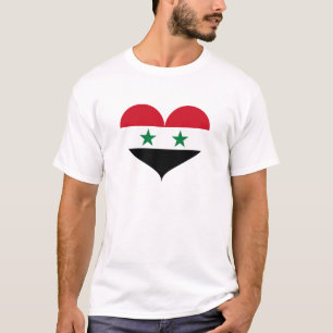 Camiseta Amo la bandera de Siria