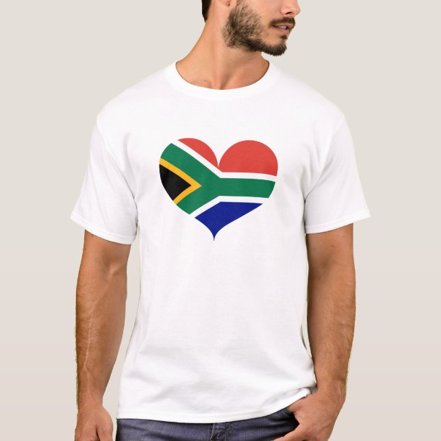 Camiseta Amo la bandera de Sudáfrica (Anverso)