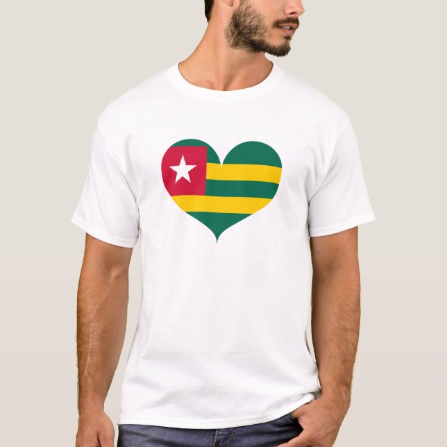 Camiseta Amo la bandera de Togo (Anverso)