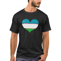 Amo la bandera de Uzbekistán