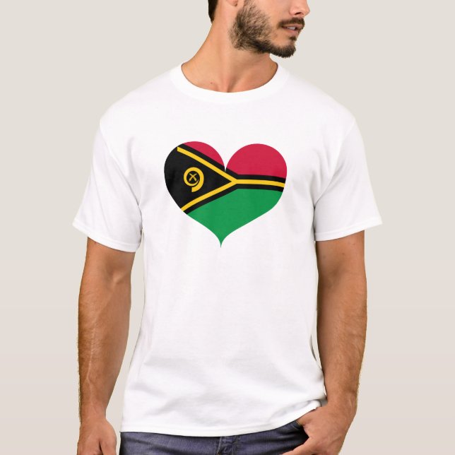 Camiseta Amo la bandera de Vanuatu (Anverso)