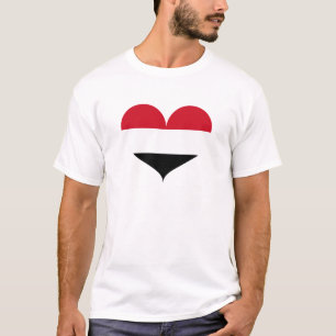 Camiseta Amo la bandera de Yemen
