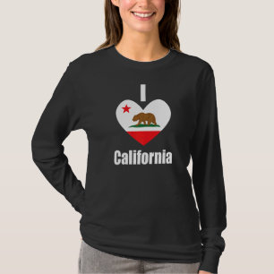 Camiseta Amo la bandera del estado del corazón del oso en C