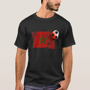 Camiseta Amo la bandera marroquí orgullosa