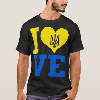 Camiseta Amo la bandera ucraniana