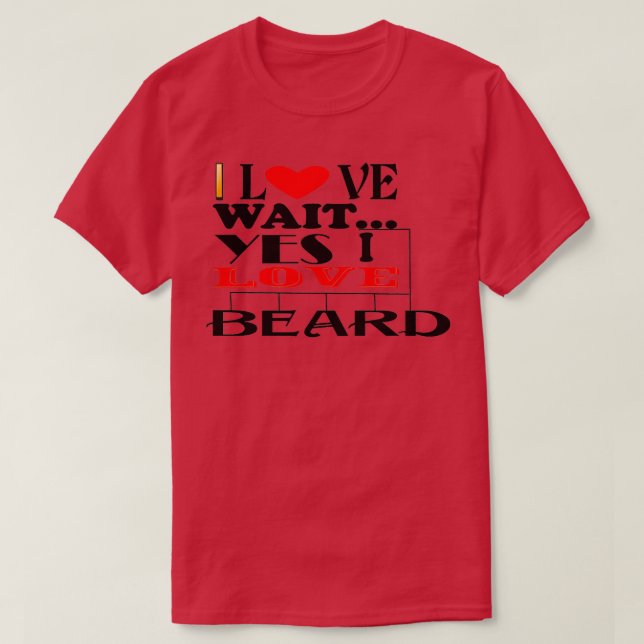 Camiseta Amo La Barba (Diseño del anverso)