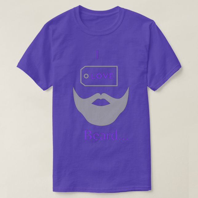 Camiseta Amo la barba 5 (Diseño del anverso)