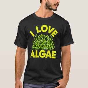 Camiseta Amo la biología de las algas Diatomea Organismo de