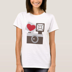 Camiseta Amo la cámara del vintage