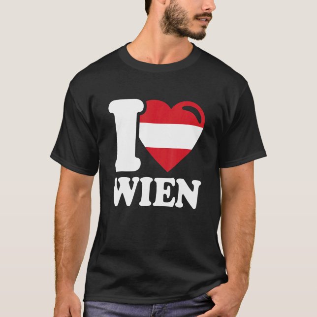 Camiseta Amo La Capital De Viena De Austria Amo Viena 1 (Anverso)