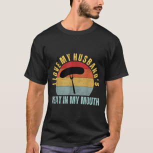 Camiseta Amo la carne de mis maridos en la boca humor diver