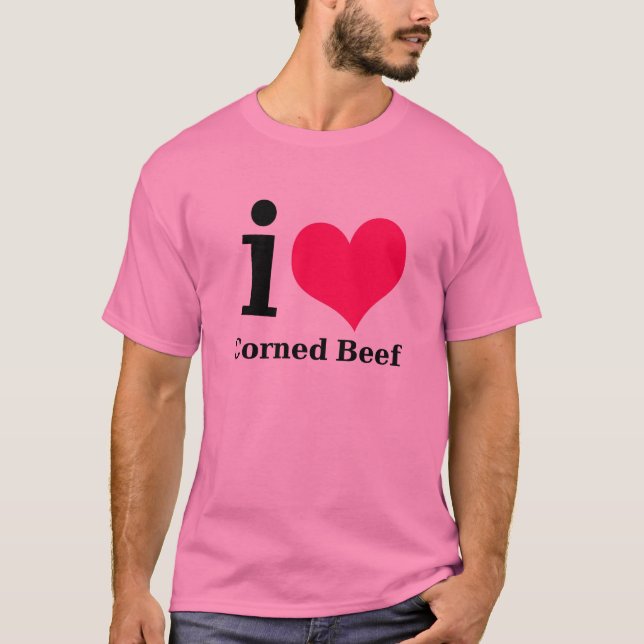 Camiseta Amo la carne en lata (Anverso)