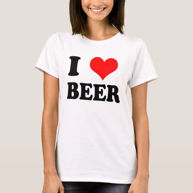 Camiseta amo la cerveza (Anverso)