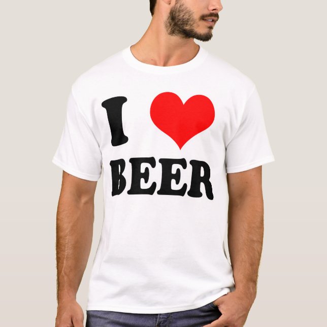 Camiseta amo la cerveza (Anverso)