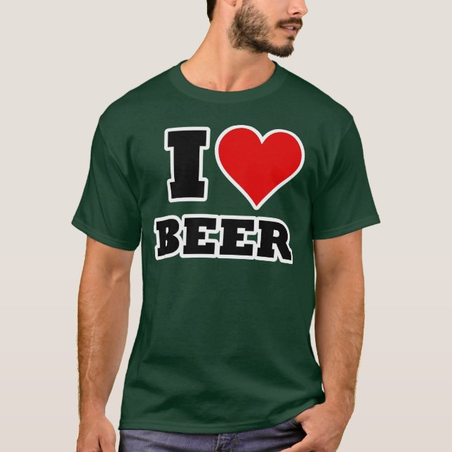 Camiseta Amo la cerveza (Anverso)