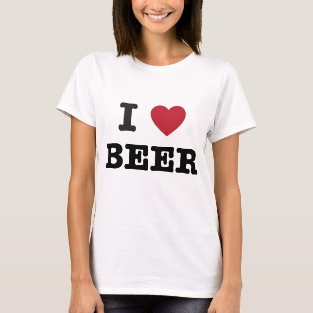 Camiseta amo la cerveza (Anverso)