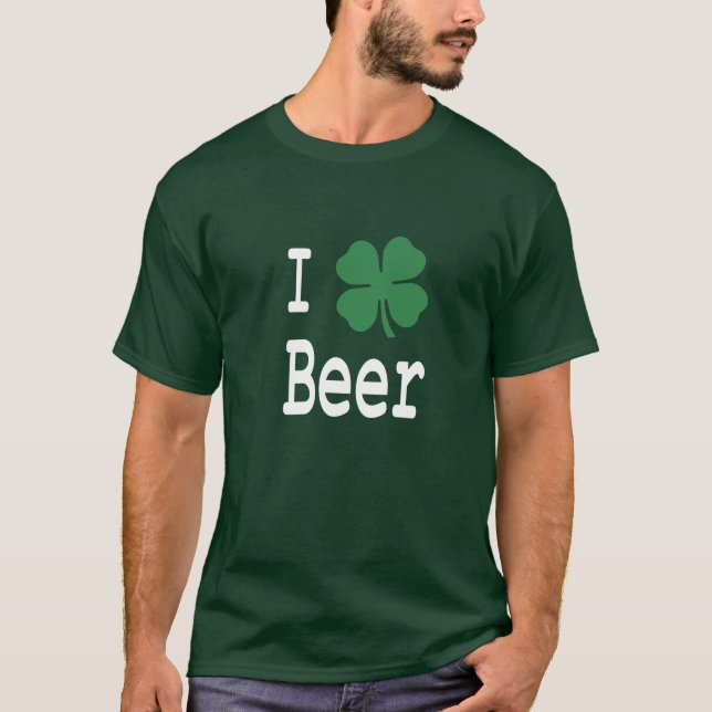 Camiseta Amo la cerveza (Anverso)
