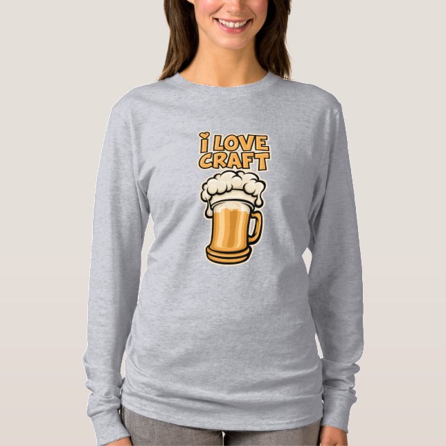 Camiseta Amo La Cerveza Artesanal (Anverso)