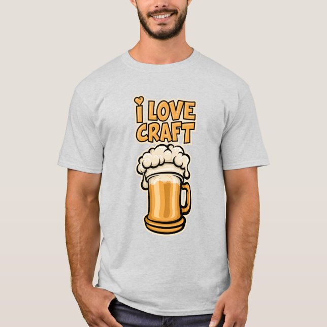 Camiseta Amo La Cerveza Artesanal (Anverso)