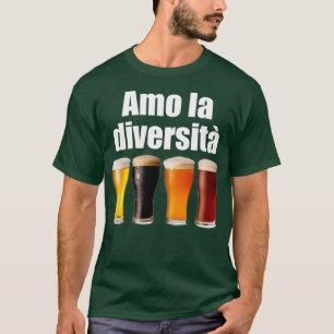 Camiseta Amo la cerveza de regalo de la diversidad