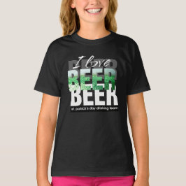 Camiseta Amo La Cerveza. Día de San Patricio