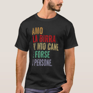 Camiseta Amo La Cerveza Mi Frase De Perro Hombre Mujer Alco