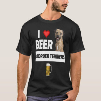 Camiseta Amo la cerveza y los territorios fronterizos perro