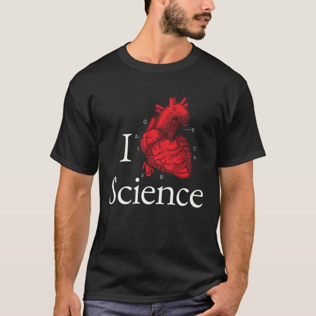 Camiseta Amo la ciencia (Anverso)