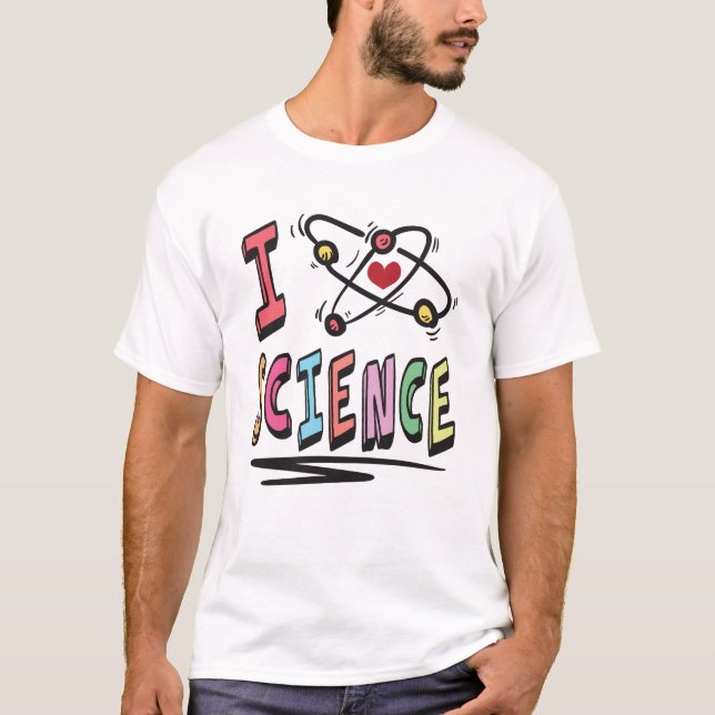Camiseta Amo la ciencia (Anverso)