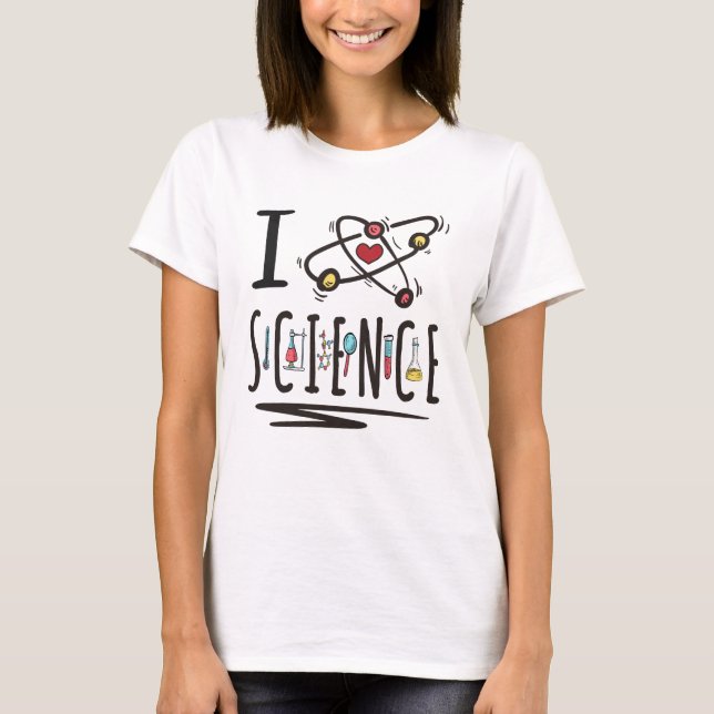 Camiseta Amo la ciencia (Anverso)