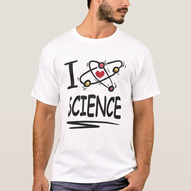 Camiseta Amo la ciencia (Anverso)