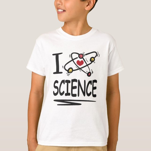 Camiseta Amo la ciencia (Anverso)