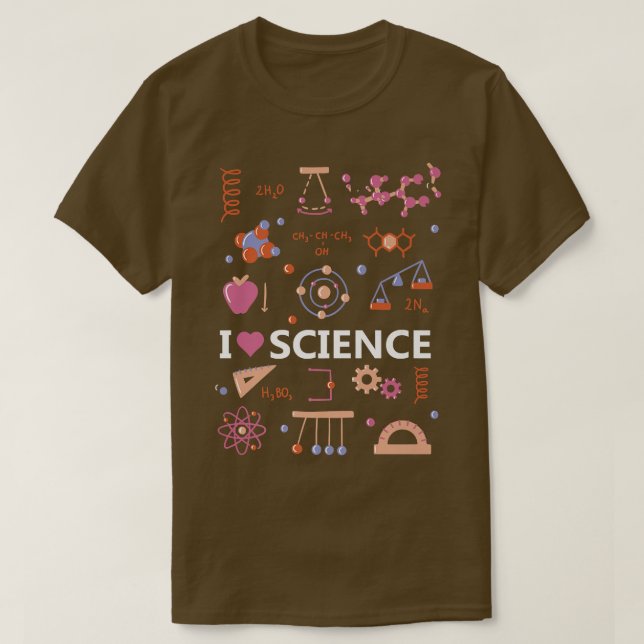 Camiseta Amo la Ciencia Premium (Diseño del anverso)